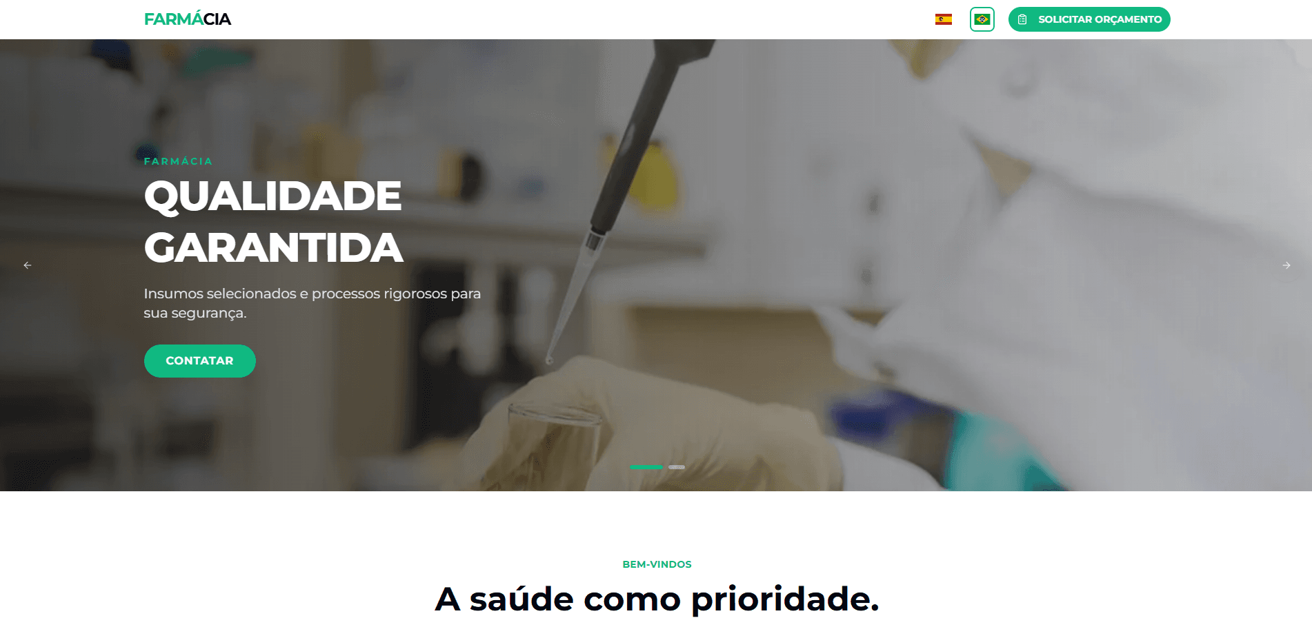 Landing Page - Farmácia