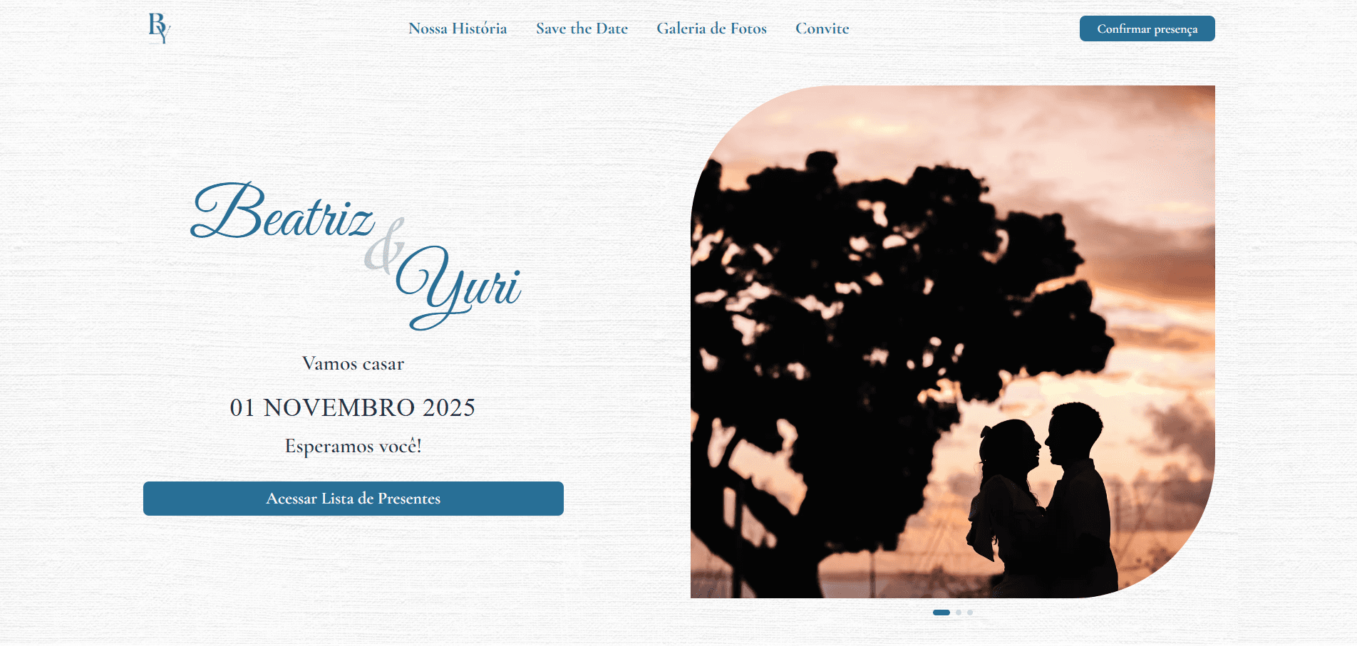 Interactive Wedding Website